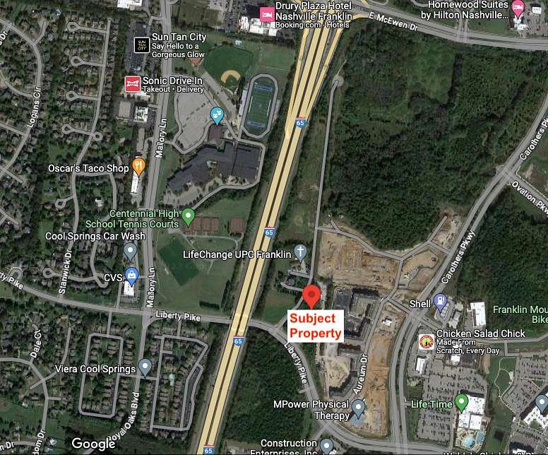 2.8 Acres of Commercial Land for Sale in Franklin, Tennessee