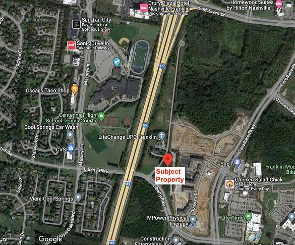 2.8 Acres of Commercial Land for Sale in Franklin, Tennessee