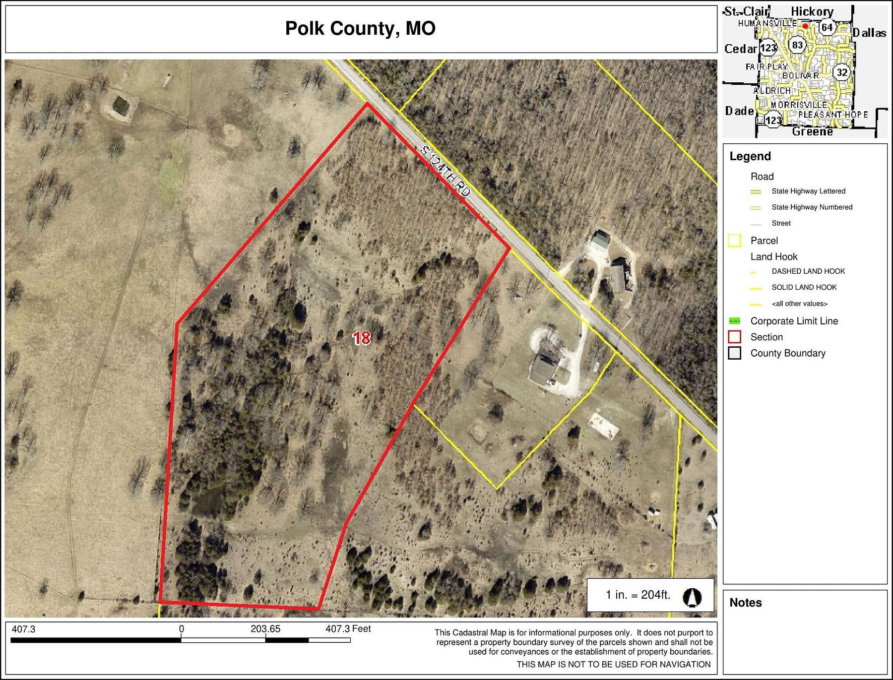 13.6 Acres of Land for Sale in Flemington, Missouri