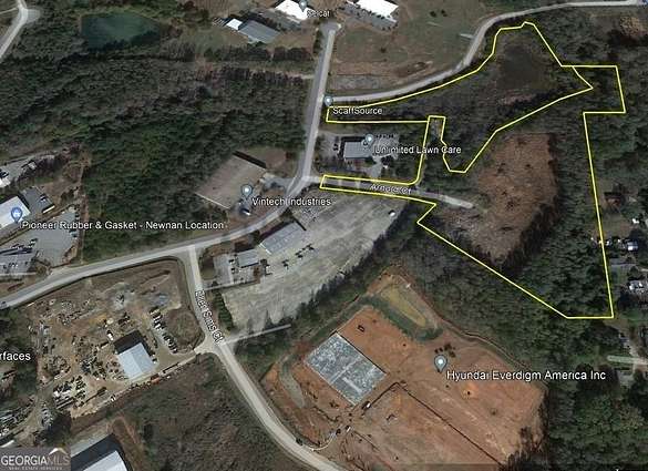 15.9 Acres of Commercial Land for Sale in Newnan, Georgia