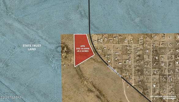 8 Acres of Commercial Land for Sale in Vail, Arizona