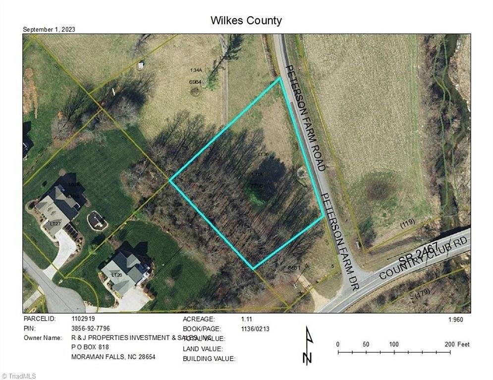 1.1 Acres of Residential Land for Sale in Wilkesboro, North Carolina