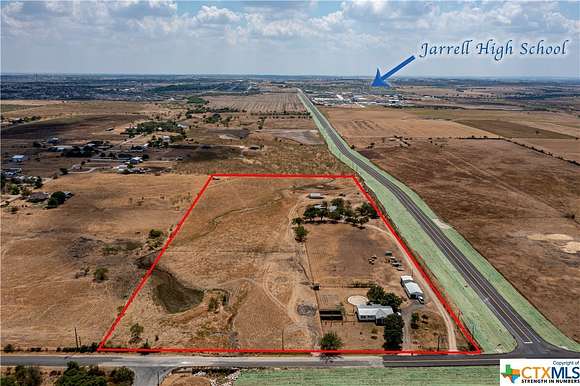 13.28 Acres of Improved Commercial Land for Sale in Jarrell, Texas