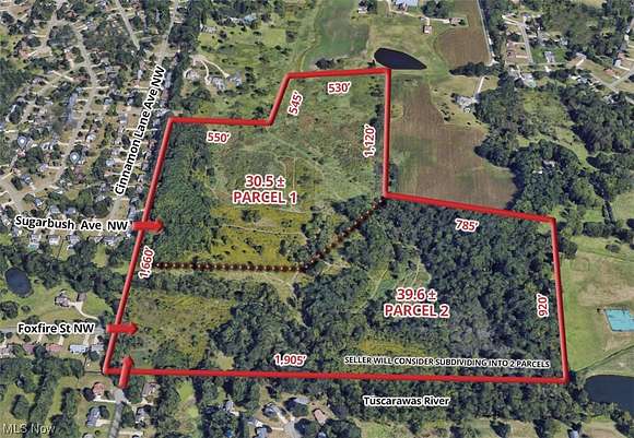 69.6 Acres of Recreational Land for Sale in Uniontown, Ohio