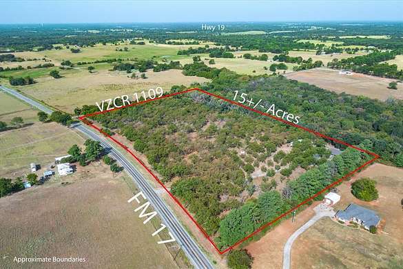 15 Acres of Land with Home for Sale in Grand Saline, Texas