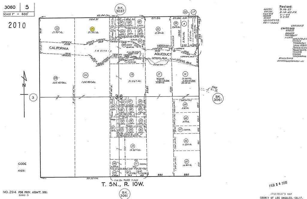 21.609 Acres of Agricultural Land for Sale in Pearblossom, California