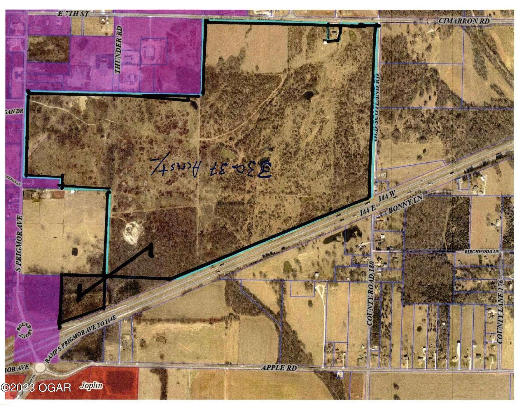 330 Acres of Land for Sale in Joplin, Missouri