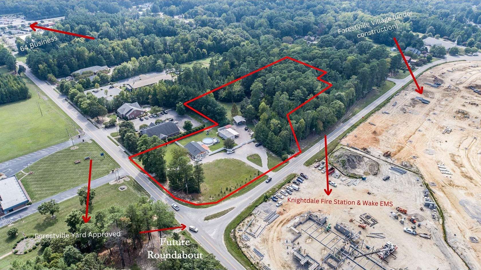 2.2 Acres of Commercial Land for Sale in Knightdale, North Carolina