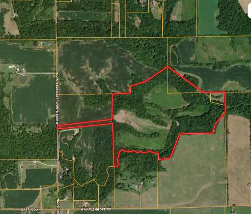 88 Acres of Recreational Land for Sale in Andrews, Indiana