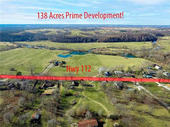 139 Acres of Land for Sale in Cave Springs, Arkansas