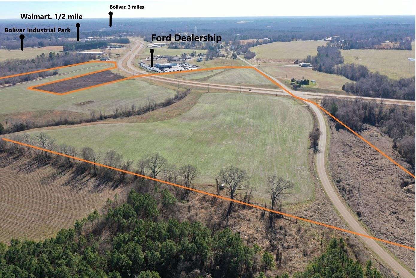74 Acres of Land for Sale in Bolivar, Tennessee
