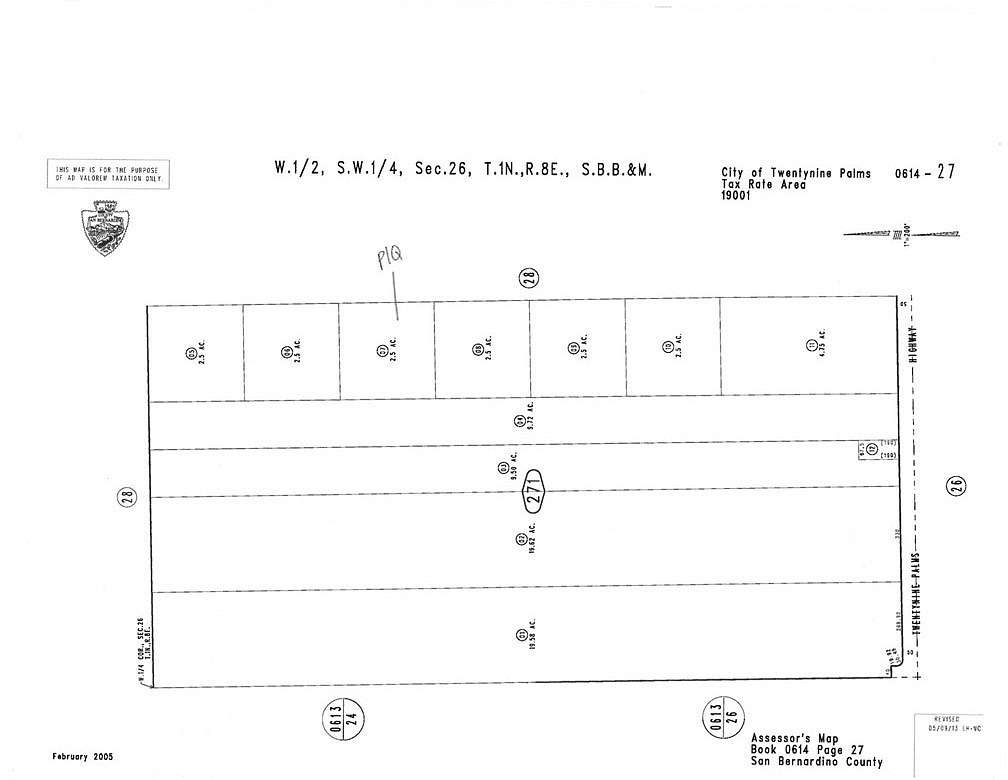 2.5 Acres of Land for Sale in Twentynine Palms, California