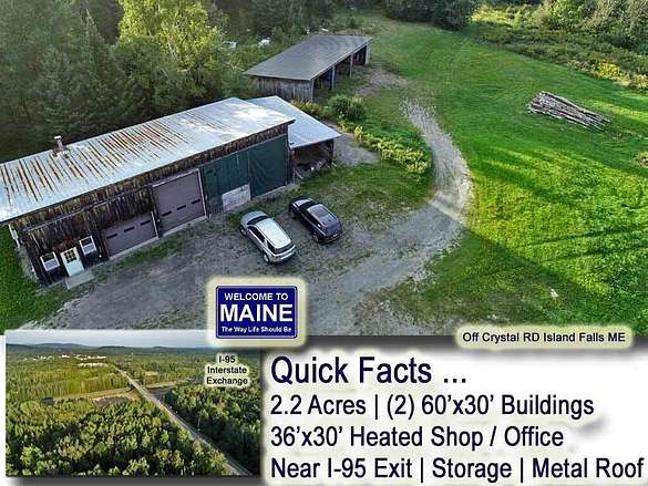 2.2 Acres of Commercial Land for Sale in Island Falls, Maine