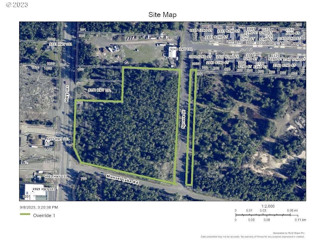 7.2 Acres of Commercial Land for Sale in Florence, Oregon