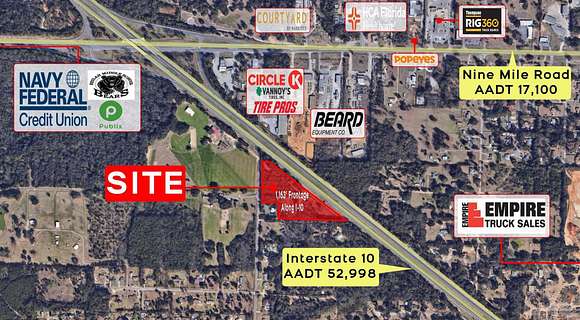 7.2 Acres of Commercial Land for Sale in Pensacola, Florida