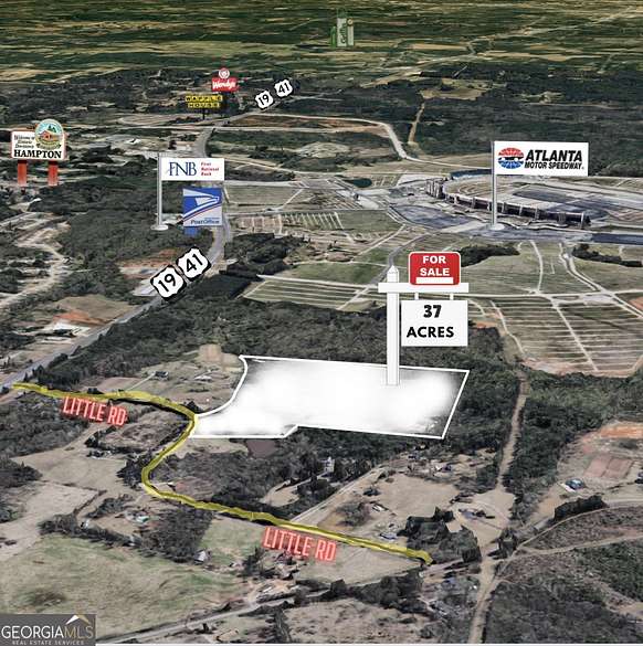 37 Acres of Commercial Land for Sale in Hampton, Georgia