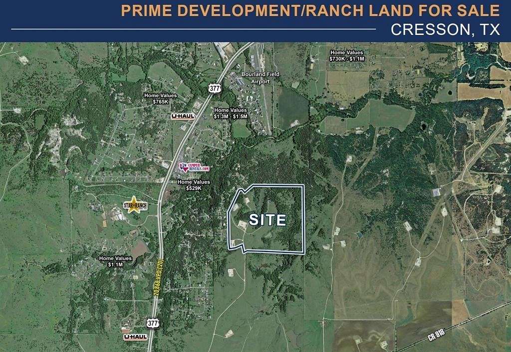 217 Acres of Land for Sale in Cresson, Texas