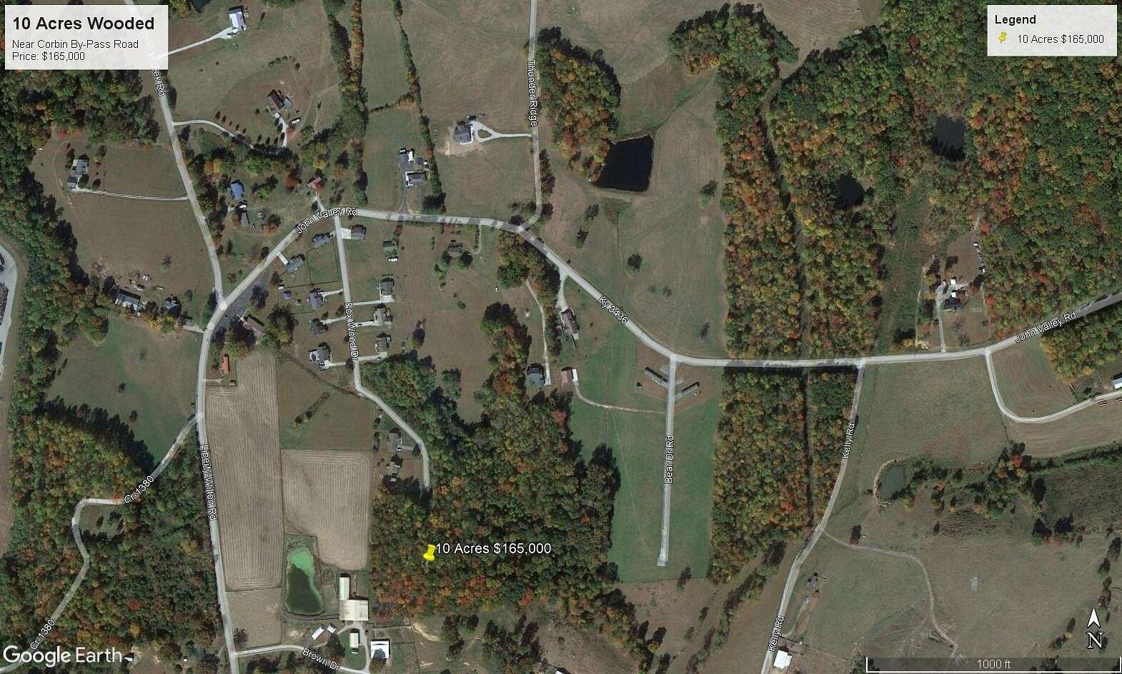 10 Acres of Residential Land for Sale in Corbin, Kentucky