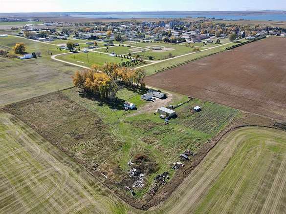 6.9 Acres of Land with Home for Sale in Napoleon, North Dakota