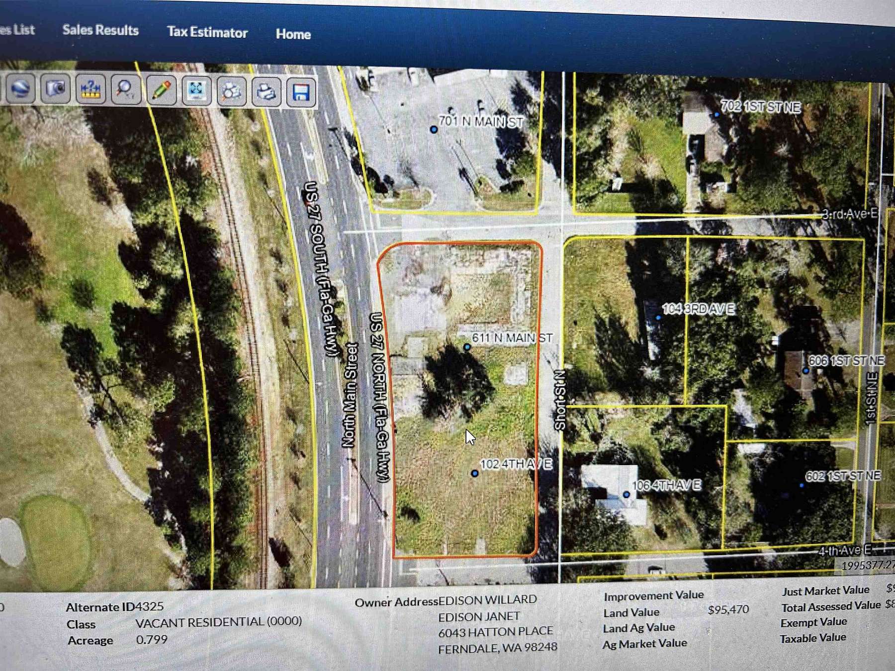 0.79 Acres of Commercial Land for Sale in Havana, Florida