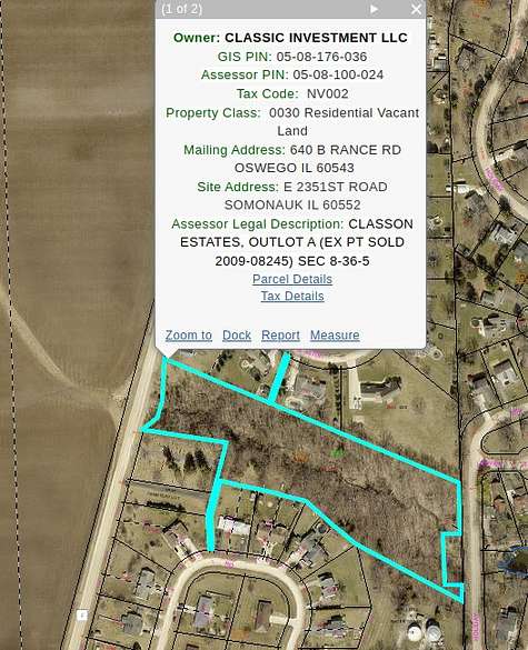 5.4 Acres of Land for Sale in Somonauk, Illinois