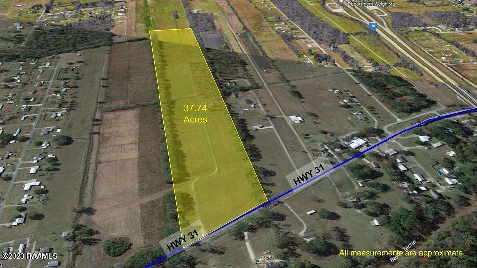 37.7 Acres of Mixed-Use Land for Sale in Breaux Bridge, Louisiana