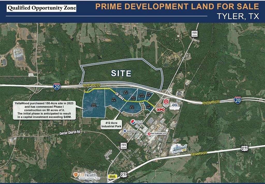 394 Acres of Land for Sale in Tyler, Texas