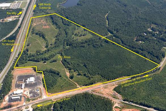 218 Acres of Land for Sale in West Point, Georgia