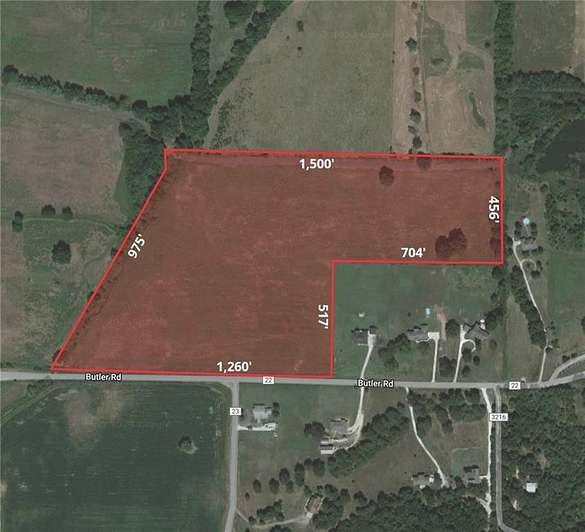 29.1 Acres of Land for Sale in Prairie Grove, Arkansas
