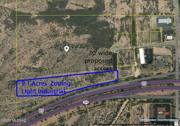 9.1 Acres of Commercial Land for Sale in Benson, Arizona