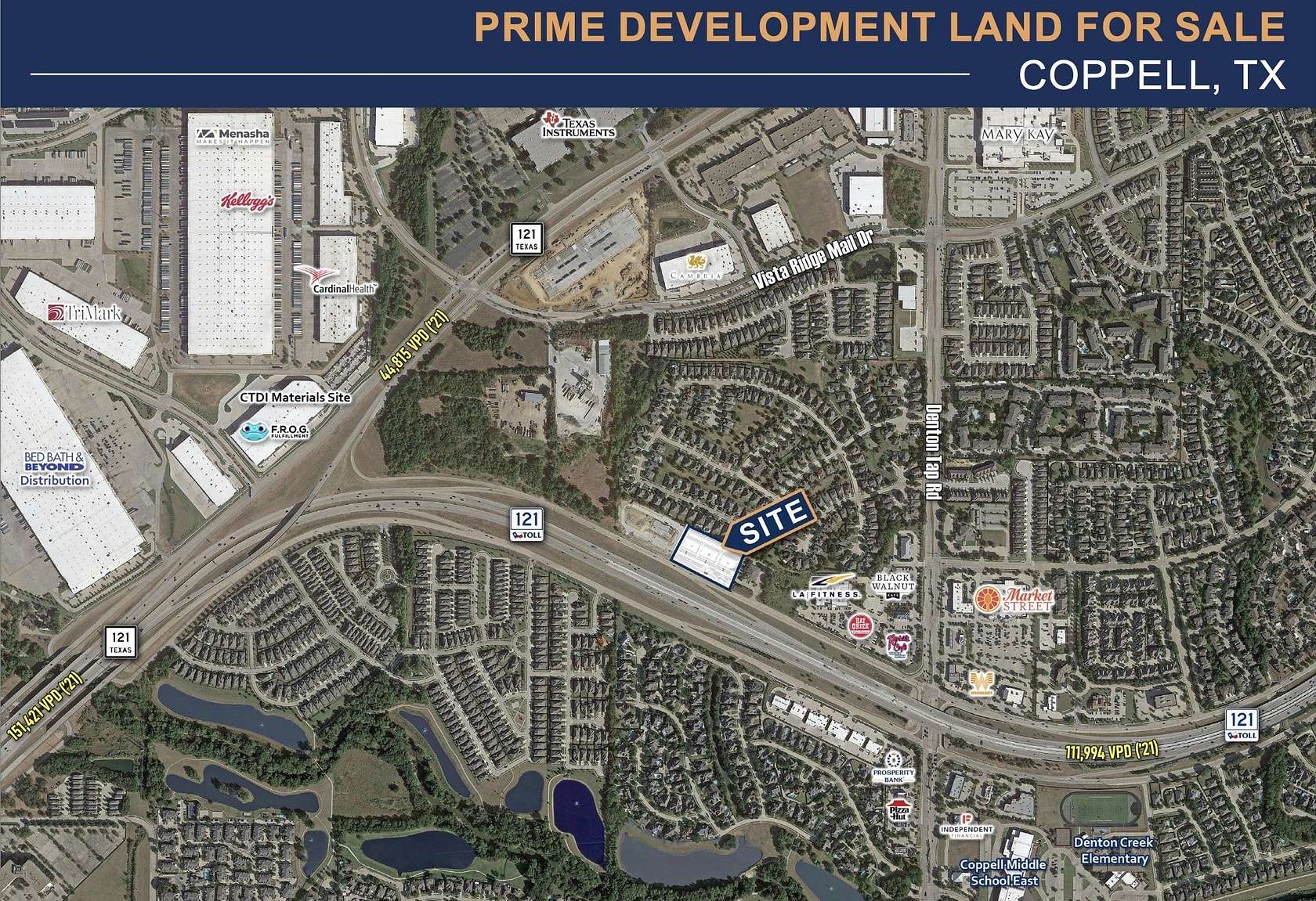 2.63 Acres of Commercial Land for Sale in Coppell, Texas