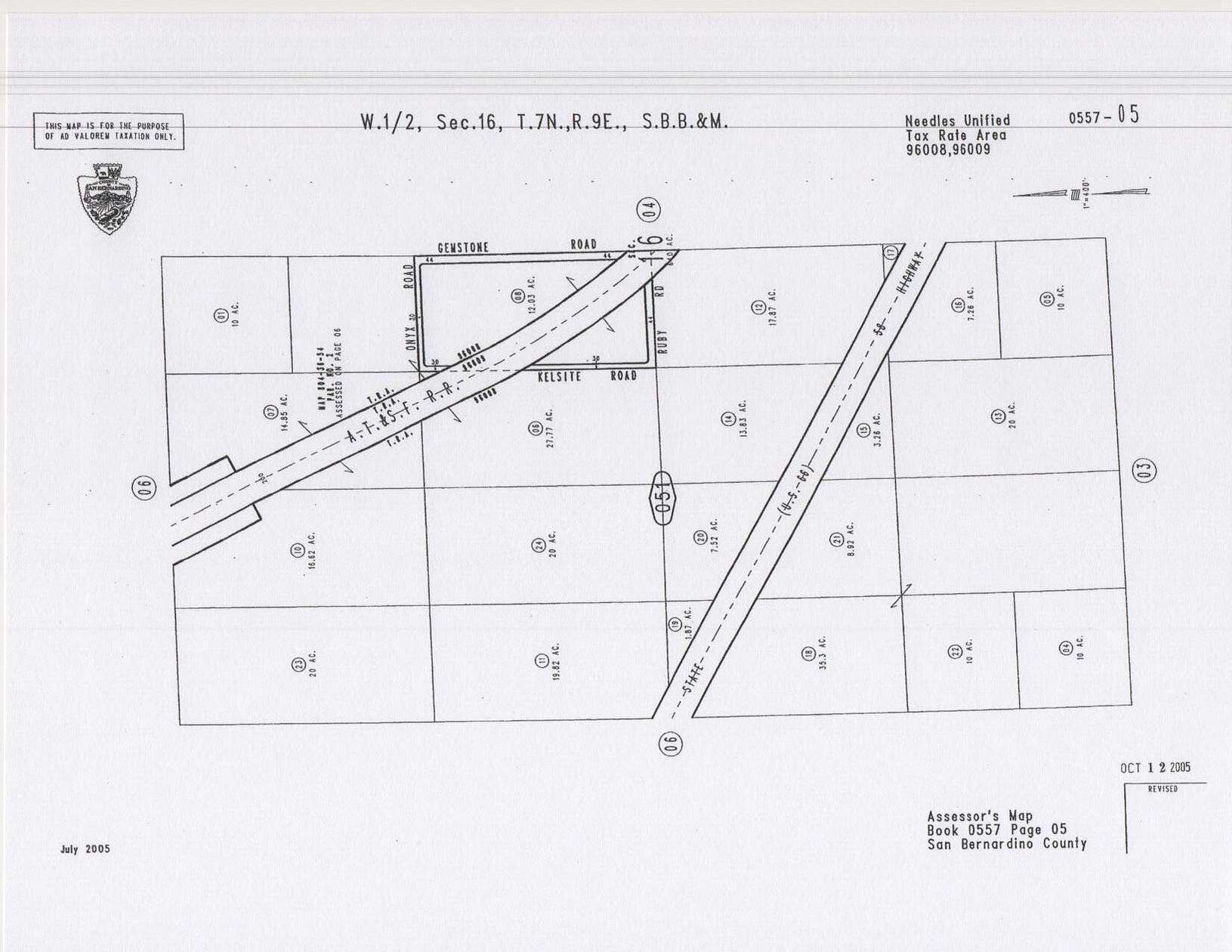 Land for Sale in Newberry Springs, California