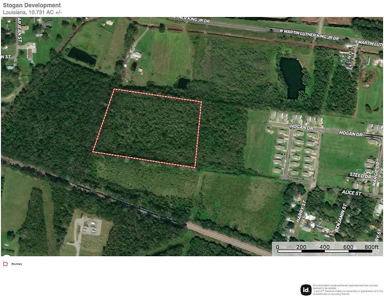 10.7 Acres of Land for Sale in Opelousas, Louisiana