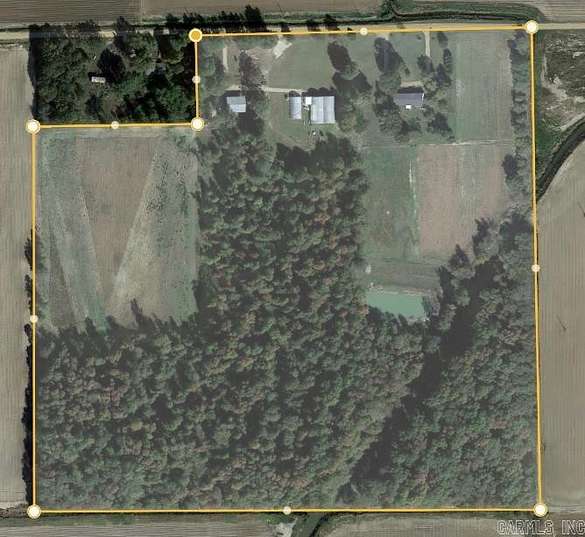 37 Acres of Recreational Land with Home for Sale in Lake City, Arkansas