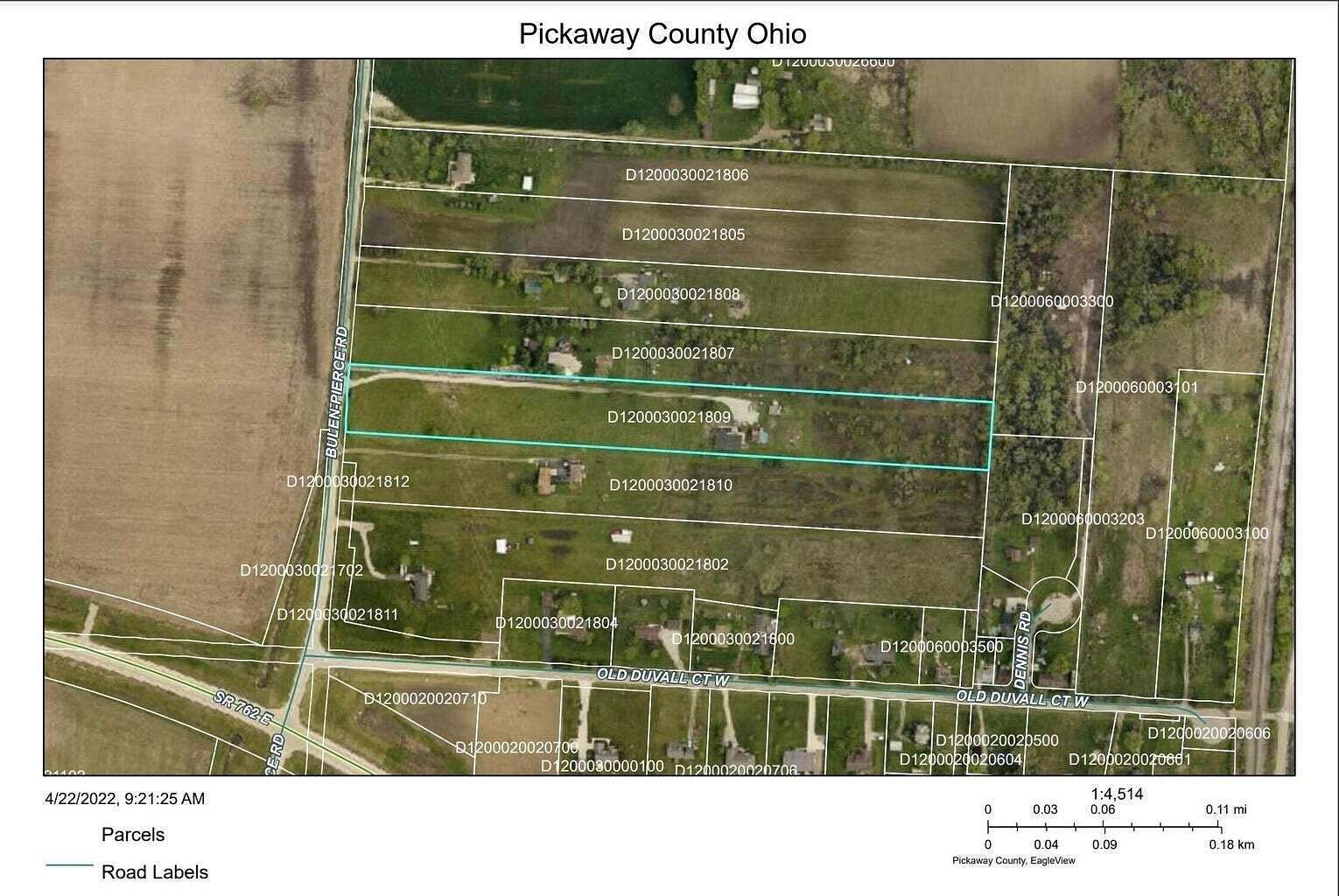 6.7 Acres of Residential Land with Home for Sale in Lockbourne, Ohio