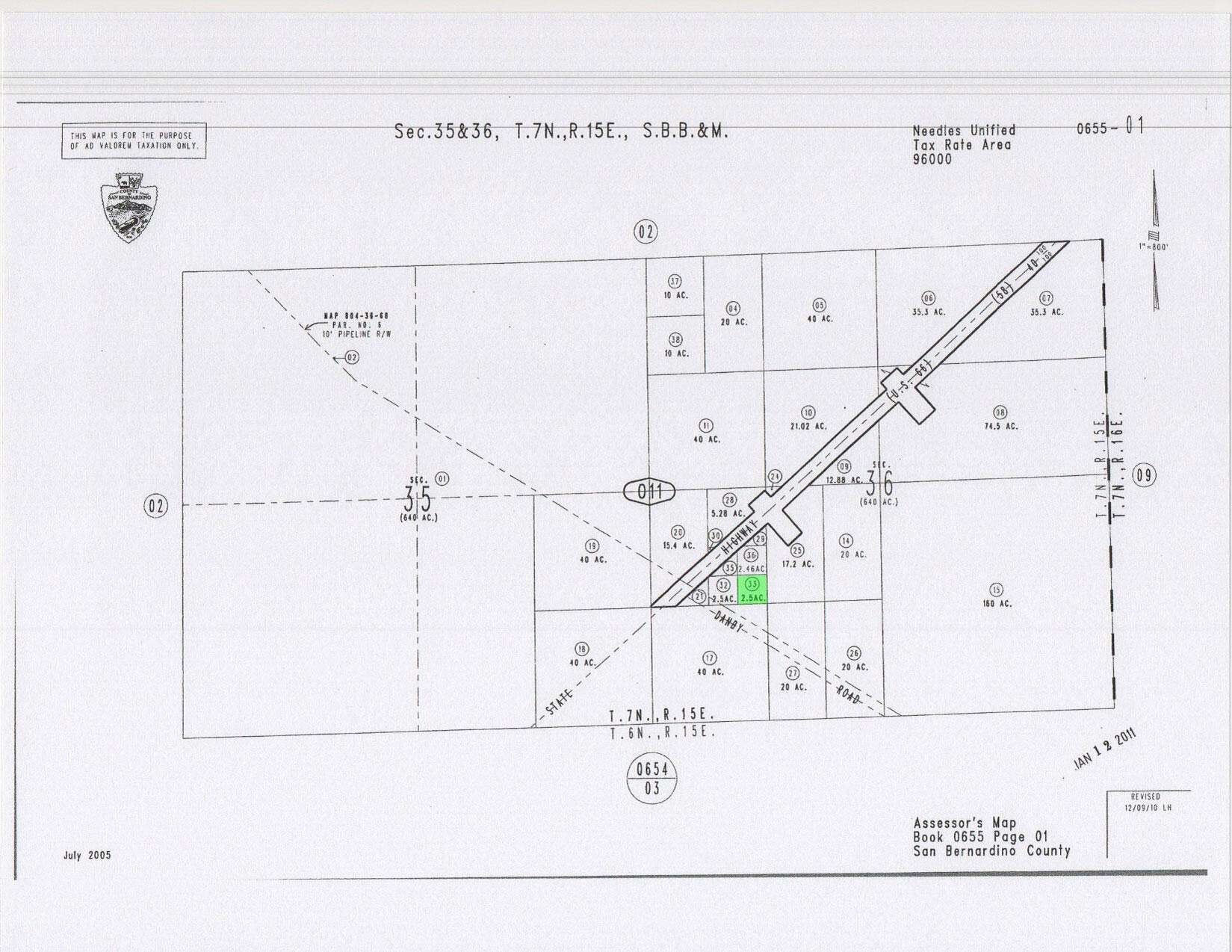 2.533 Acres of Land for Sale in Danby, California