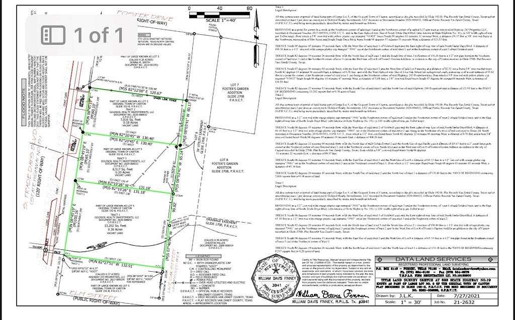 0.18 Acres of Commercial Land for Sale in Canton, Texas