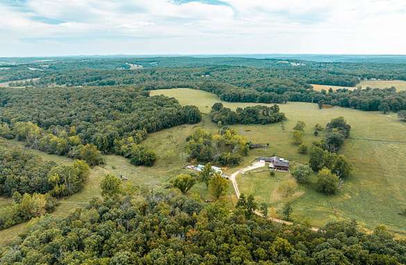 158 Acres of Land with Home for Sale in Cabool, Missouri