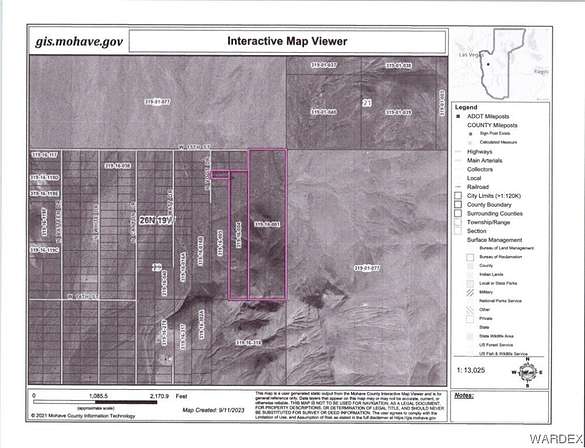 59.3 Acres of Recreational Land & Farm for Sale in Dolan Springs, Arizona