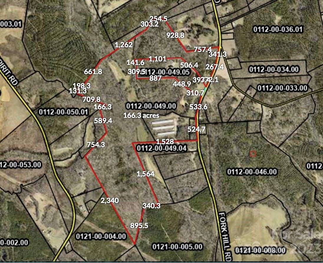 166 Acres of Land for Sale in Heath Springs, South Carolina