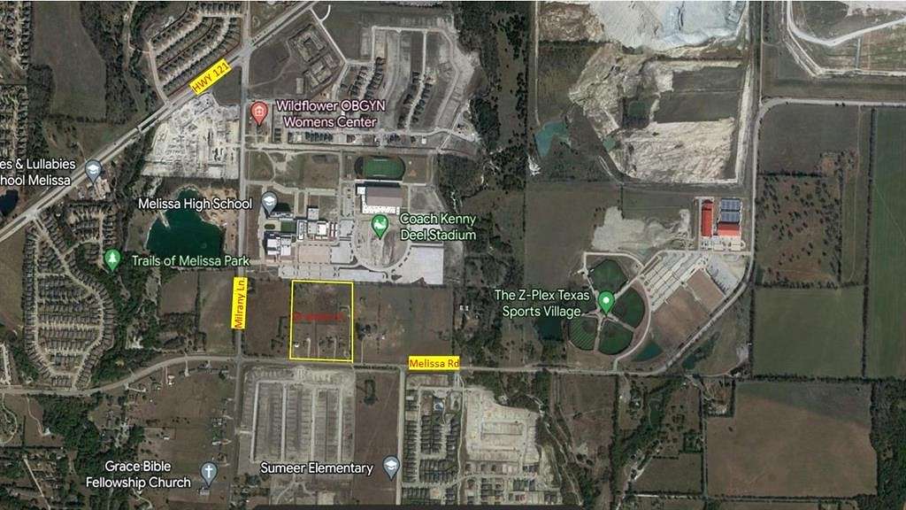 12.6 Acres of Commercial Land for Sale in Melissa, Texas