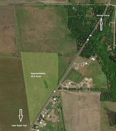 26 Acres of Commercial Land for Sale in Honey Grove, Texas