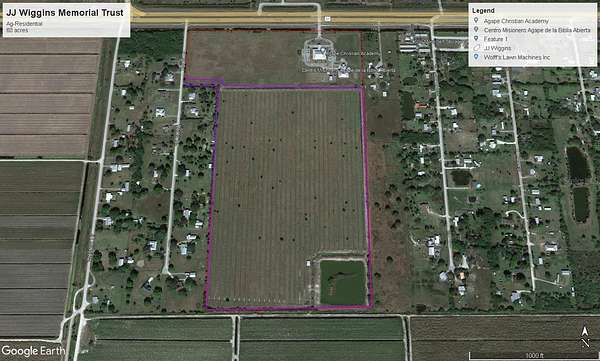 60 Acres of Land for Sale in Moore Haven, Florida