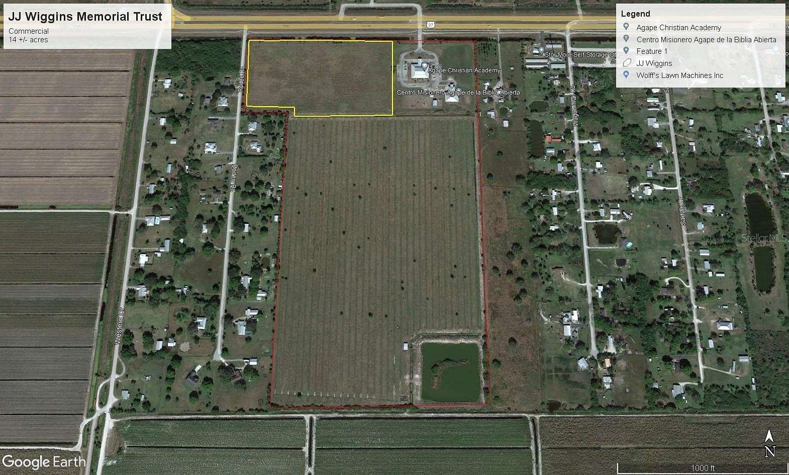 10.1 Acres of Commercial Land for Sale in Moore Haven, Florida