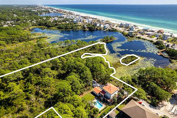 5.5 Acres of Residential Land with Home for Sale in Santa Rosa Beach, Florida