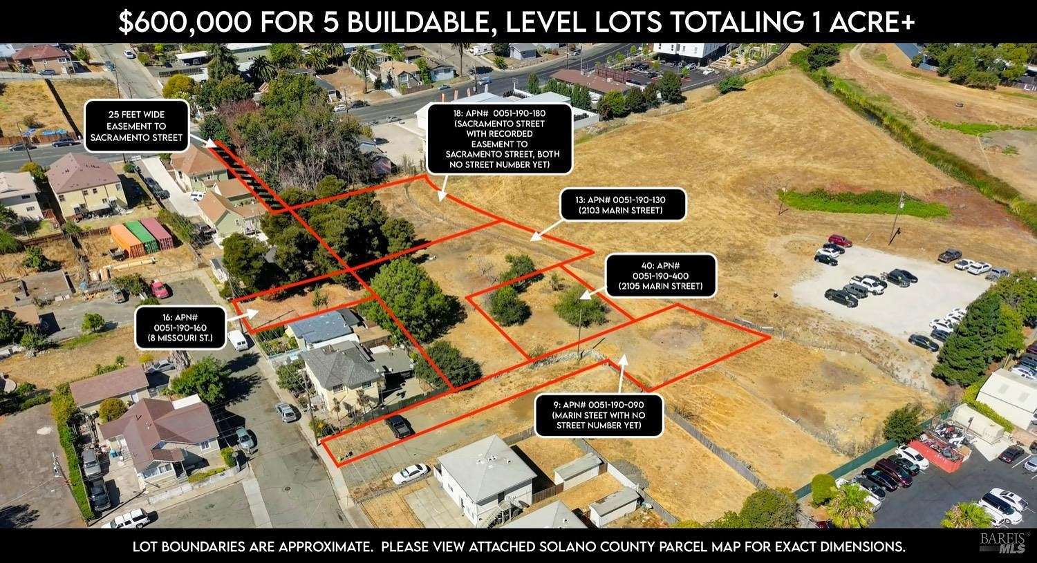 1 Acre of Residential Land for Sale in Vallejo, California