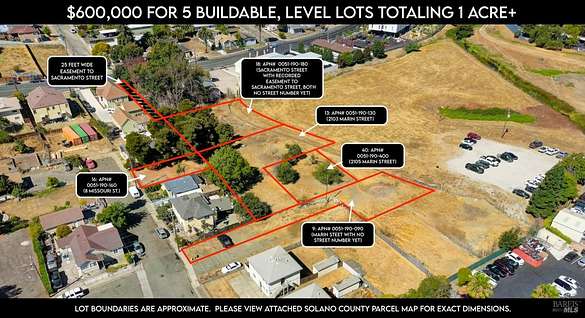 1 Acre of Residential Land for Sale in Vallejo, California