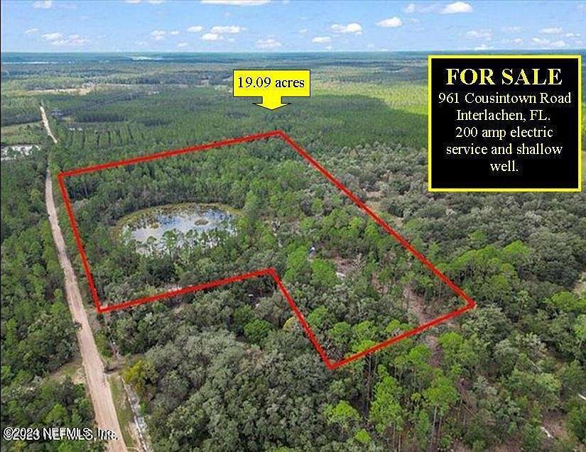 19.1 Acres of Land for Sale in Interlachen, Florida
