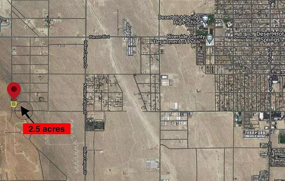 2.5 Acres of Land for Sale in Desert Hot Springs, California