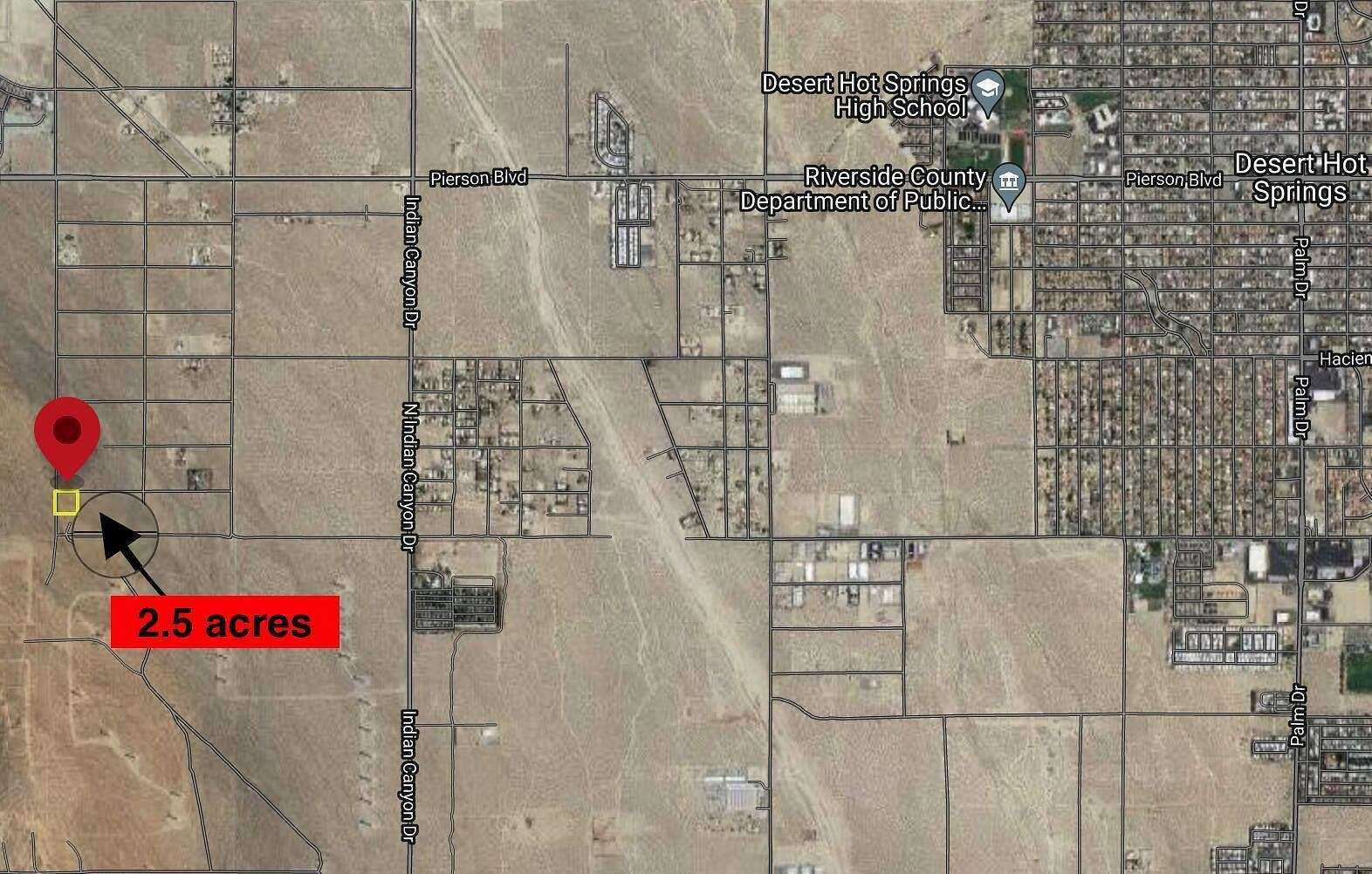 2.6 Acres of Land for Sale in Desert Hot Springs, California